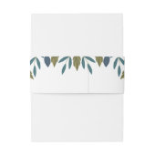 Bandeau De Faire-part Mariage floral feuille rustique (Dos Example)