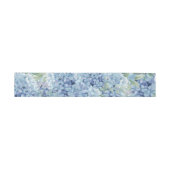 Bandeau De Faire-part Mariage Floral Hydrangea Bleue (Plat)