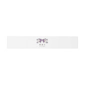 Bandeau De Faire-part Mariage floral romantique Lilac Bow (Plat)