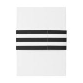 Bandeau De Faire-part Mariage floral rose noir bleu or (Dos Example)