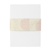 Bandeau De Faire-part Mariage floral rouge et beige (Dos Example)