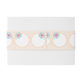 Bandeau De Faire-part Mariage Floral Rustique (Dos exemple)