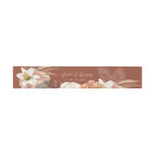 Bandeau De Faire-part Mariage Floral Rustique d'Automne (Plat)
