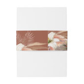 Bandeau De Faire-part Mariage Floral Rustique d'Automne (Dos Example)