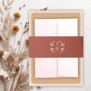 Bandeau De Faire-part Mariage floral rustique intemporel