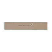 Bandeau De Faire-part Mariage floral rustique minimal (Plat)