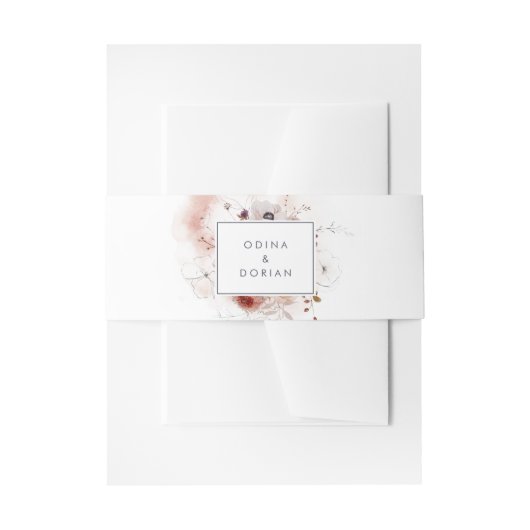 Bandeau De Faire-part Mariage floral simple (Devant example)