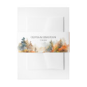 Bandeau De Faire-part Mariage forestier d'automne rustique (Devant example)