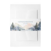Bandeau De Faire-part Mariage forestier rustique (Devant example)