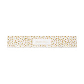 Bandeau De Faire-part Mariage Gold Champagne Bubbles (Plat)
