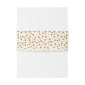 Bandeau De Faire-part Mariage Gold Champagne Bubbles (Dos Example)