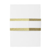 Bandeau De Faire-part Mariage Gold Foil Chic (Dos Example)