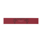 Bandeau De Faire-part Mariage gothique noir rouge (Plat)