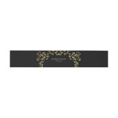 Bandeau De Faire-part Mariage gothique or et noir (Plat)