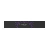 Bandeau De Faire-part Mariage gothique violet et noir (Plat)