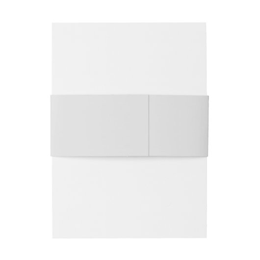 Bandeau De Faire-part Mariage gris argenté (Dos Example)