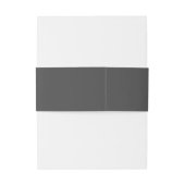 Bandeau De Faire-part Mariage gris moderne simple (Dos Example)