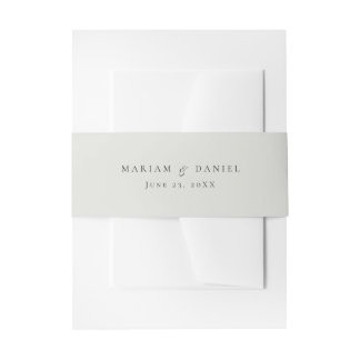 Bandeau De Faire-part Mariage gris script simple et élégant