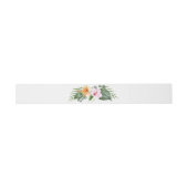 Bandeau De Faire-part Mariage Hawaiian Luau Tropical Beach (Plat)