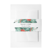 Bandeau De Faire-part Mariage hivernal simple Holly et Berries (Devant example)