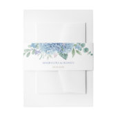 Bandeau De Faire-part mariage hydrangea bleu (Devant example)