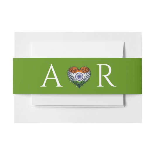 Bandeau De Faire-part Mariage indien Couple (Devant Example)