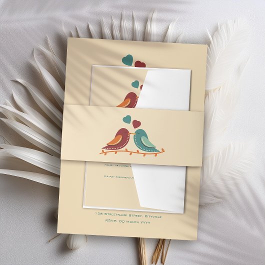 Bandeau De Faire-part Mariage Inséparable