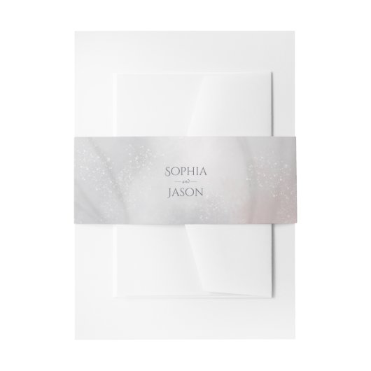 Bandeau De Faire-part Mariage Iris aquarelle (Devant example)