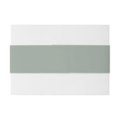 Bandeau De Faire-part Mariage italien Solid Sage Green (Dos exemple)