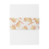 Bandeau De Faire-part Mariage ivoire de plage tropicale (Dos Example)