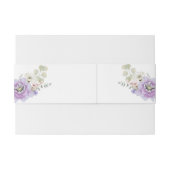 Bandeau De Faire-part Mariage Lavender Peony (Dos exemple)