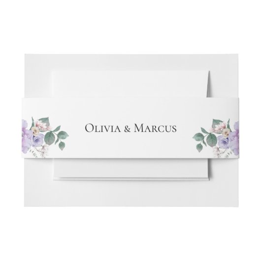 Bandeau De Faire-part Mariage Lavender Peony (Devant Example)