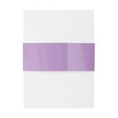 Bandeau De Faire-part Mariage lilas de lavage d'aquarelle (Dos Example)