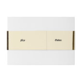 Bandeau De Faire-part Mariage lumineux vintage "médiéval" (Dos exemple)