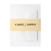 Bandeau De Faire-part Mariage Magnolia beige (Devant example)