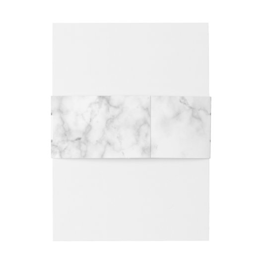 Bandeau De Faire-part Mariage Marbre blanc moderne (Dos Example)