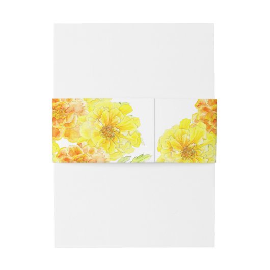 Bandeau De Faire-part Mariage marigolds (Dos Example)