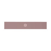 Bandeau De Faire-part Mariage Mauve Monogram (Plat)