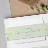 Bandeau De Faire-part Mariage mexicain Calla Lily & Green Romantic Boda