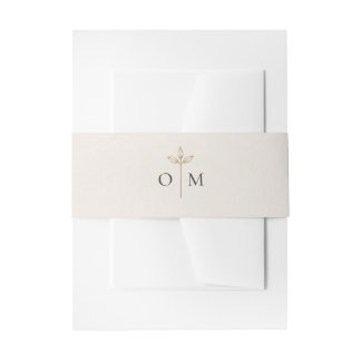 Bandeau De Faire-part Mariage Minimaliste Botanique à la Branche d'Olivi