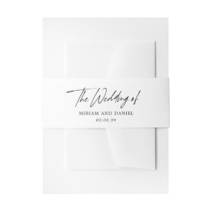 Bandeau De Faire-part Mariage Minimaliste Moderne