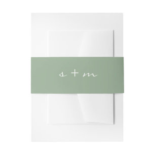 Bandeau De Faire-part Mariage minimaliste moderne simple initial de