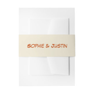 Bandeau De Faire-part Mariage Minimaliste Moderne Terracotta