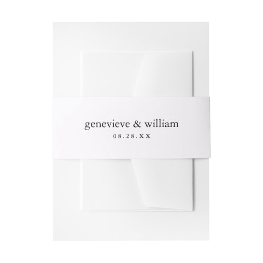 Bandeau De Faire-part Mariage minimum doux Pastel Purple (Devant example)