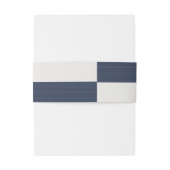 Bandeau De Faire-part Mariage moderne chic blanc gris foncé rayures (Dos Example)