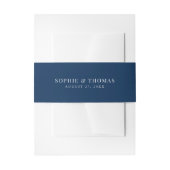 Bandeau De Faire-part Mariage Moderne Classique Couleur Modifiable (Devant example)