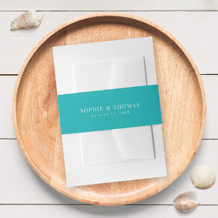 Bandeau De Faire-part Mariage Moderne Classique de Couleur Modifiable