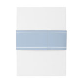 Bandeau De Faire-part Mariage moderne élégant en poudre bleu (Dos Example)