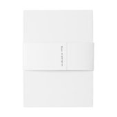 Bandeau De Faire-part Mariage moderne Gras fractionné noir blanc (Dos Example)