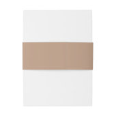 Bandeau De Faire-part Mariage Moderne Monogramme Marron (Dos Example)